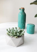 geometrical concrete pot