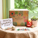 Housewarming Gift Box, Housewarming Gift Box for sale, Succulents Housewarming Gift Box, Succulents Holiday Gift box, gift box with greeting card