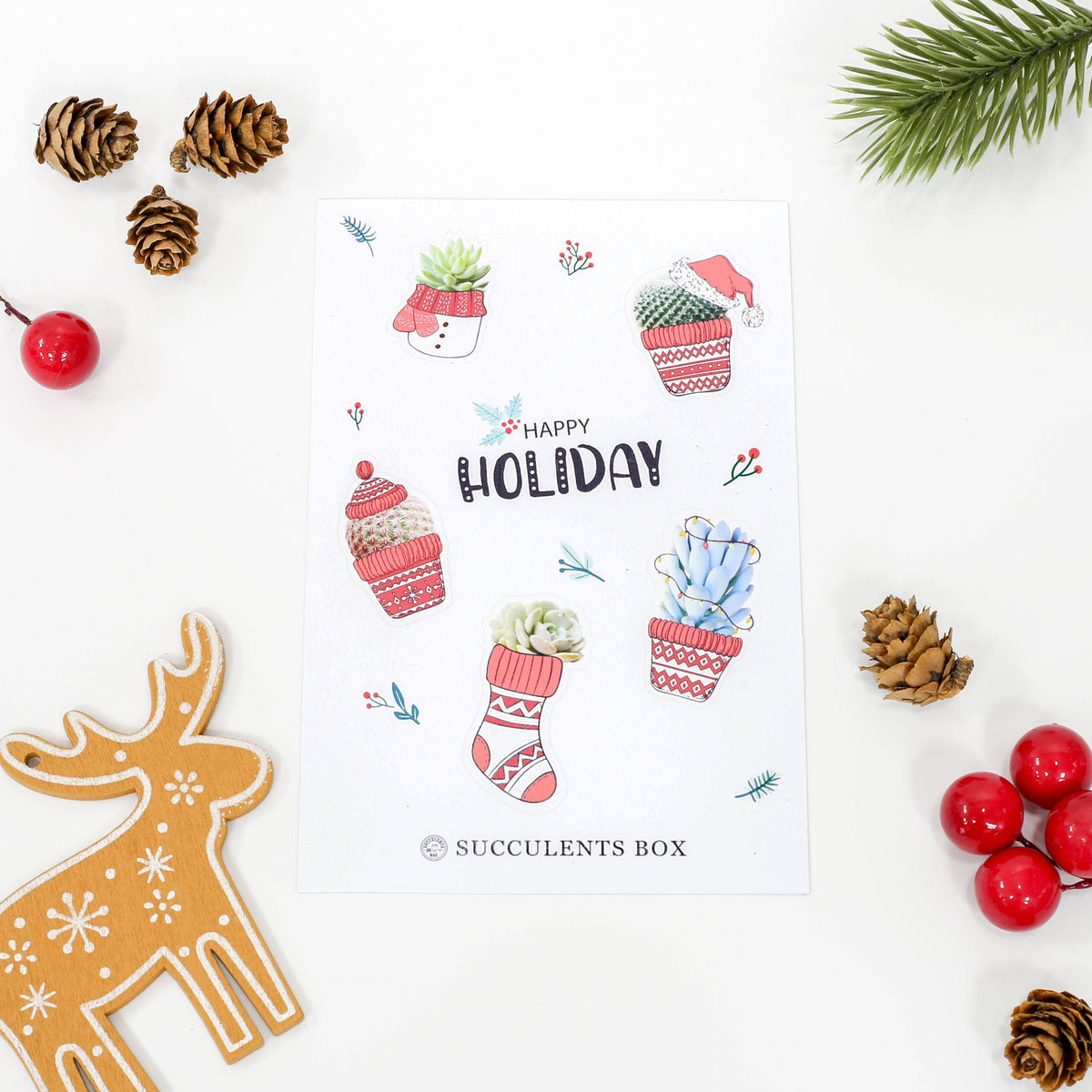 succulent stickers for sale, cactus stickers for sale, succulent craft ideas, succulent gift ideas, cute plant stickers