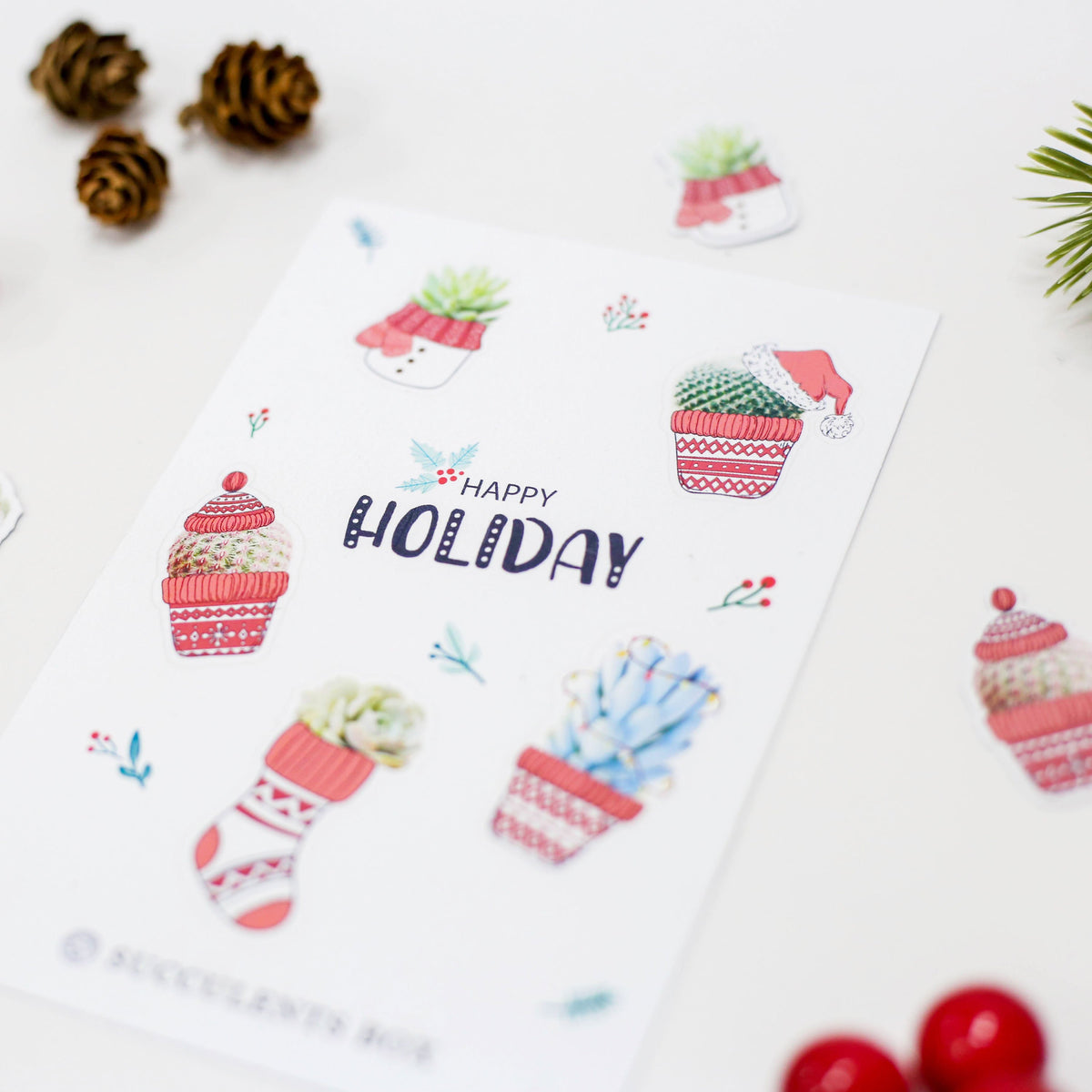 succulent stickers for sale, cactus stickers for sale, succulent craft ideas, succulent gift ideas, cute plant stickers