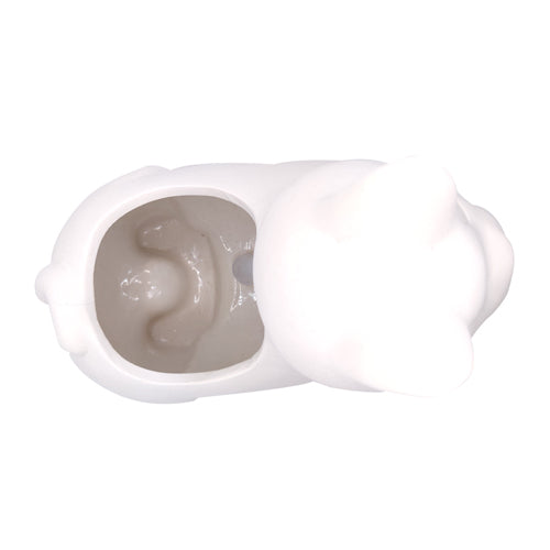 DIY Ceramic Kitty Pot for sale, White Ceramic Dog Planter Pot, Unique Succulent Gift, craft supplies, dog shaped planter pot, succulent pot plant pot DIY pot