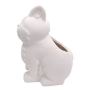 DIY Ceramic Kitty Pot for sale, White Ceramic Cat Planter Pot, Unique Succulent Gift, craft supplies, cat shaped planter pot, succulent pot plant pot DIY pot