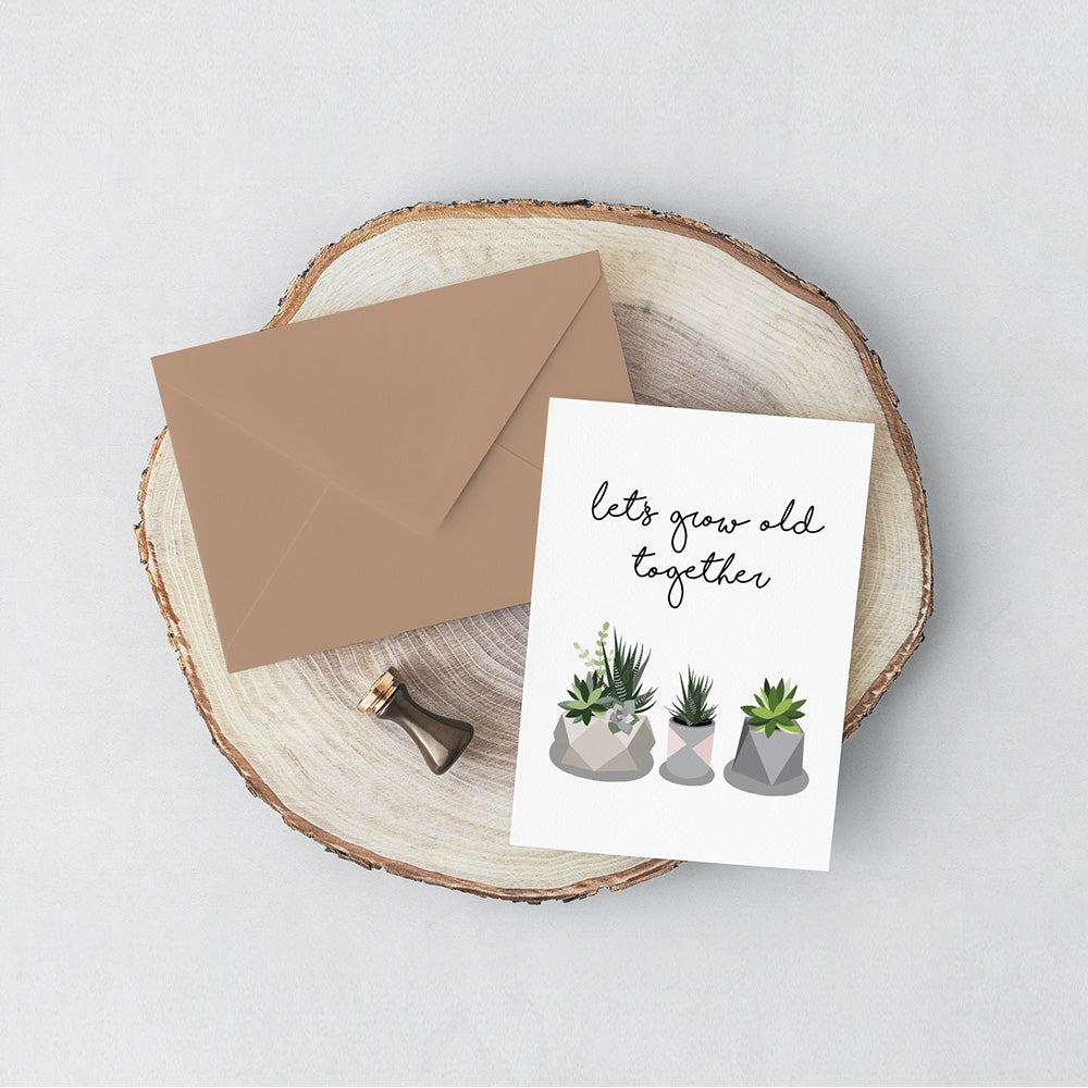 Succulents Card for sale