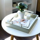 small serving tray, decorative tray for bathroom, decorative tray for living room, modern serving tray, decorative tray centerpiece, red serving tray, tray for home office decor