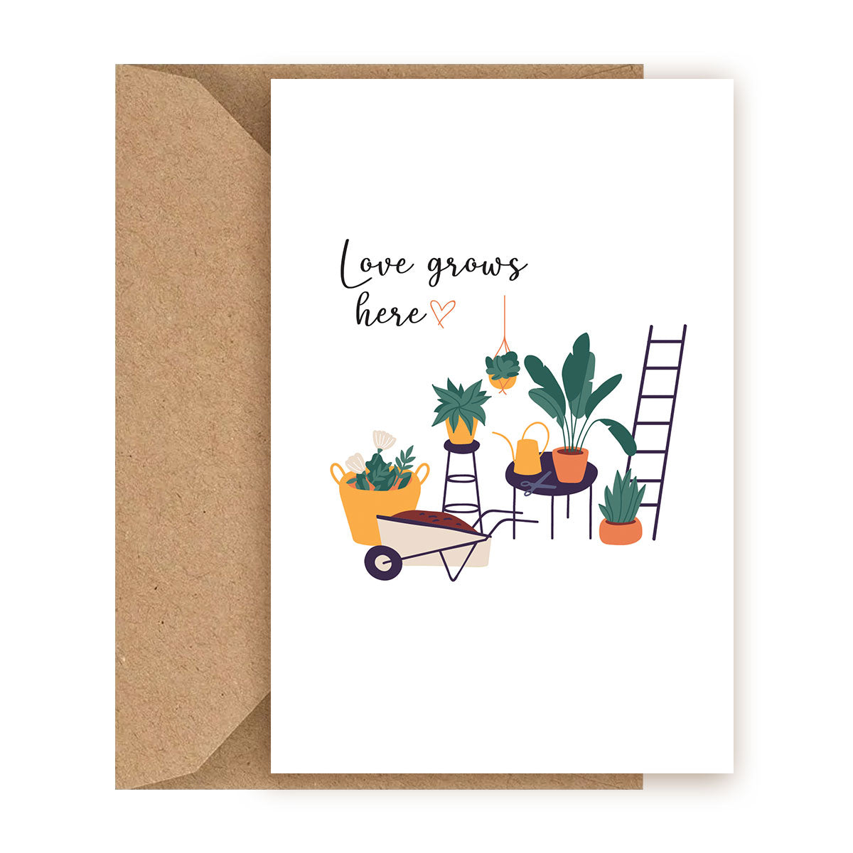 Love Grows Here Card