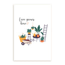 Love Grows Here Card, Succulent Happy Birthday Card for sale, Cactus Greeting Card, Succulents Greeting Card, Succulents Gift Ideas