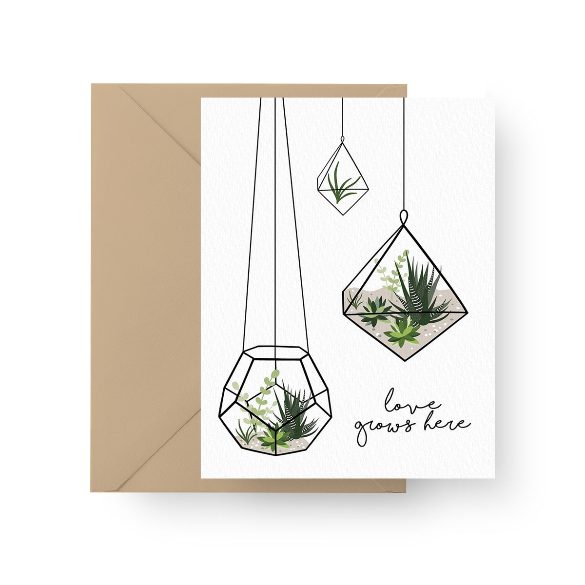 Love Grows Here Card