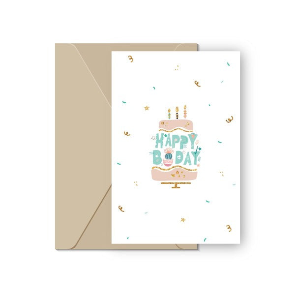 Wholesale Tiger & Toucan - 4x6 Blank Birthday Card for your store