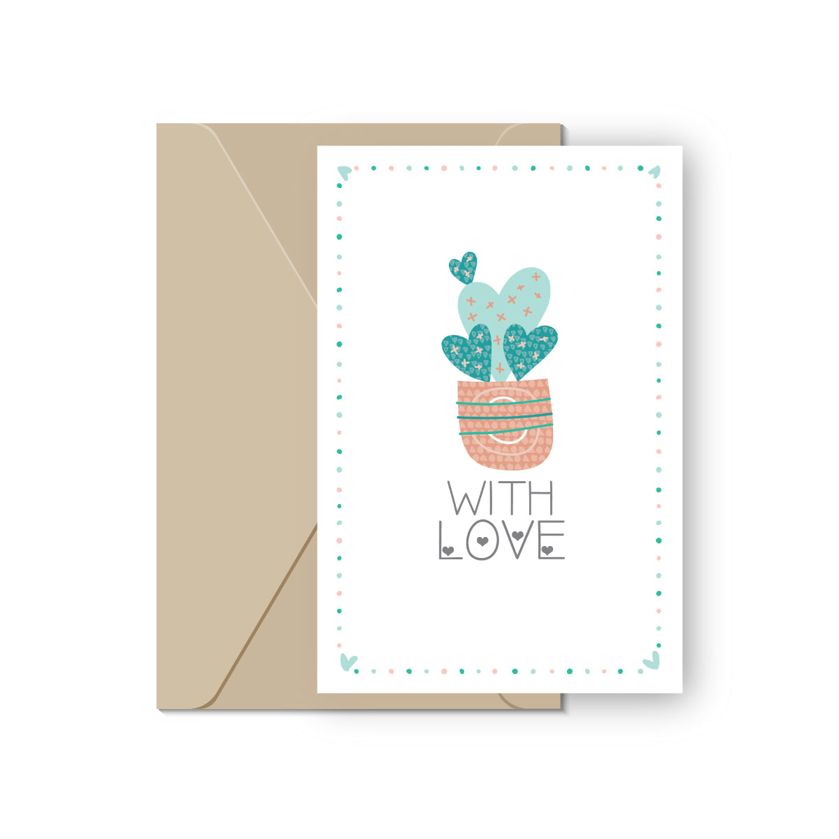 succulent valentine's day card With Love