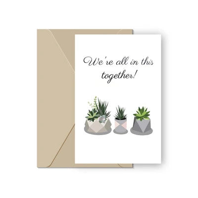 Thank you card for employee, Employee Appreciation Cards for sale, Corporate succulent gift with thank you card, Thank You Live Succulent Gift Box for sale, Succulent thank you cards with kraft envelope, Succulent thank you cards to suit any occasion, Staff Appreciation Card ideas, Thank you note to employee for a job well done, Thank you card for employee appreciation