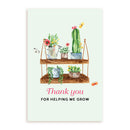 Thank You For Helping Me Grow Card, Thank Mom Plant Card, Buy Succulents Greeting Card Online