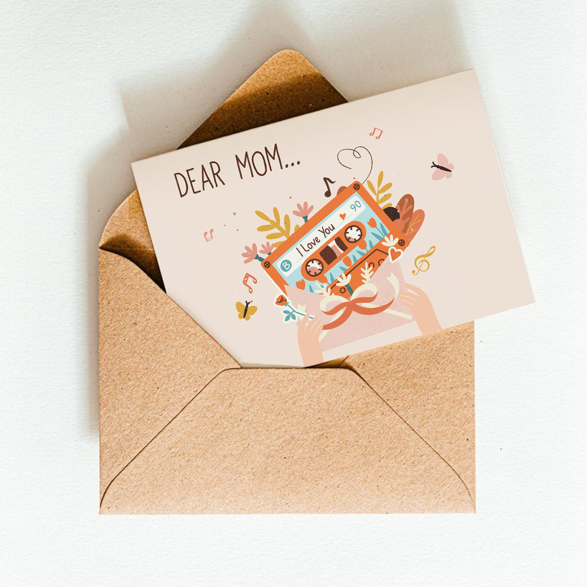 Greeting Card with Envelope for Mother&#39;s Day, Dear Mom Card for Sale Online, Mother&#39;s Day Succulent Greeting Card, Succulent Greeting Card for Mother&#39;s Day, Buy Unique Greeting Cards Online