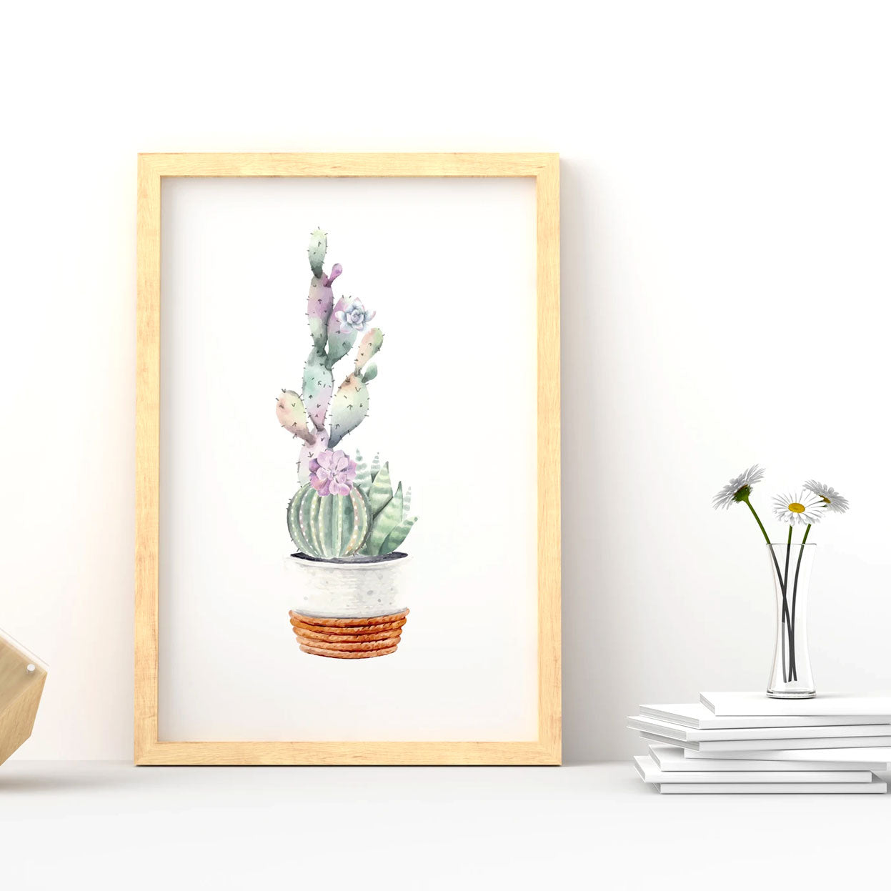 Printable Watercolor Cactus Posters for sale, Succulent Wall Art, Succulent Gift Ideas, Cactus Gifts for sale, Cactus Print Set