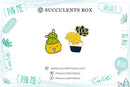 Funny Cartoon Potted Succulents Pin for sale, Cactus in a Pot Pin Badge, Succulent Gift Ideas
