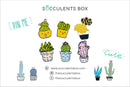 Funny Cartoon Potted Succulents Pin for sale, Cactus in a Pot Pin Badge, Succulent Gift Ideas
