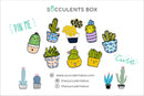Funny Cartoon Potted Succulents Pin for sale, Cactus in a Pot Pin Badge, Succulent Gift Ideas