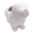 DIY Ceramic Puppy Pot for sale, Cute White Ceramic Succulent Pot, Little Dog Planter Decor, Craft Supplies, DIY Succulent Gift Ideas, Dog Shaped Succulent Pot
