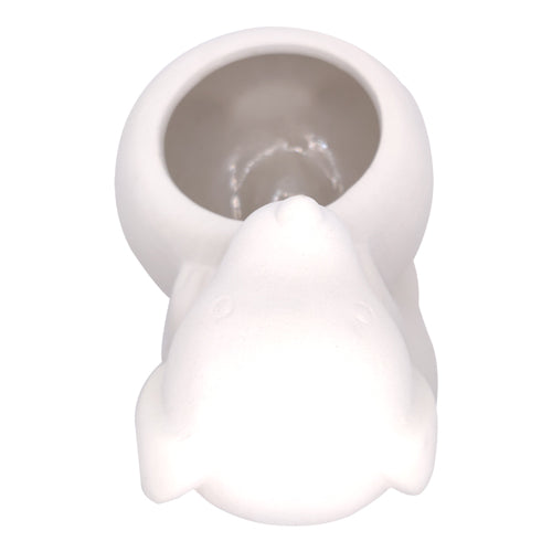 DIY White Ceramic Puppy Succulent Pot for sale, Little Dog Succulent Planter, Dog Shaped Plant Decor, Unique Succulent Gift Ideas, Cute Animal Succulent Pot