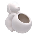 DIY White Ceramic Puppy Succulent Pot for sale, Little Dog Succulent Planter, Dog Shaped Plant Decor, Unique Succulent Gift Ideas, Cute Animal Succulent Pot