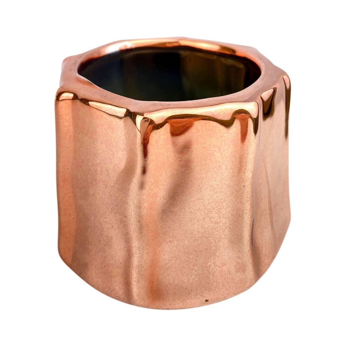 Pot for sale, Mini pot for succulent, Succulent pot decor ideas, Rose Gold Octagon Pot, Flower pot for sale, glass pots for planting, succulent gift for holiday