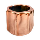 Pot for sale, Mini pot for succulent, Succulent pot decor ideas, Rose Gold Octagon Pot, Flower pot for sale, glass pots for planting, succulent gift for holiday