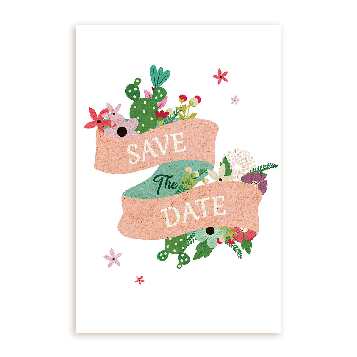 Save the Date Card for sale, Succulent Happy Birthday Card for sale, Cactus Greeting Card, Succulents Greeting Card, Succulents Gift Ideas