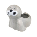 Ceramic Seal Pot, Ceramic Seal Pot for sale, Small Succulent and Cactus Pot, Elegant Animal Desk Decor, Home Decor Office Decor, Cute Ceramic Seal succulent planter pot, succulent gift ideas