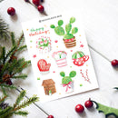 succulent stickers for sale, cactus stickers for sale, succulent craft ideas, succulent gift ideas, cute plant stickers, holiday stickers