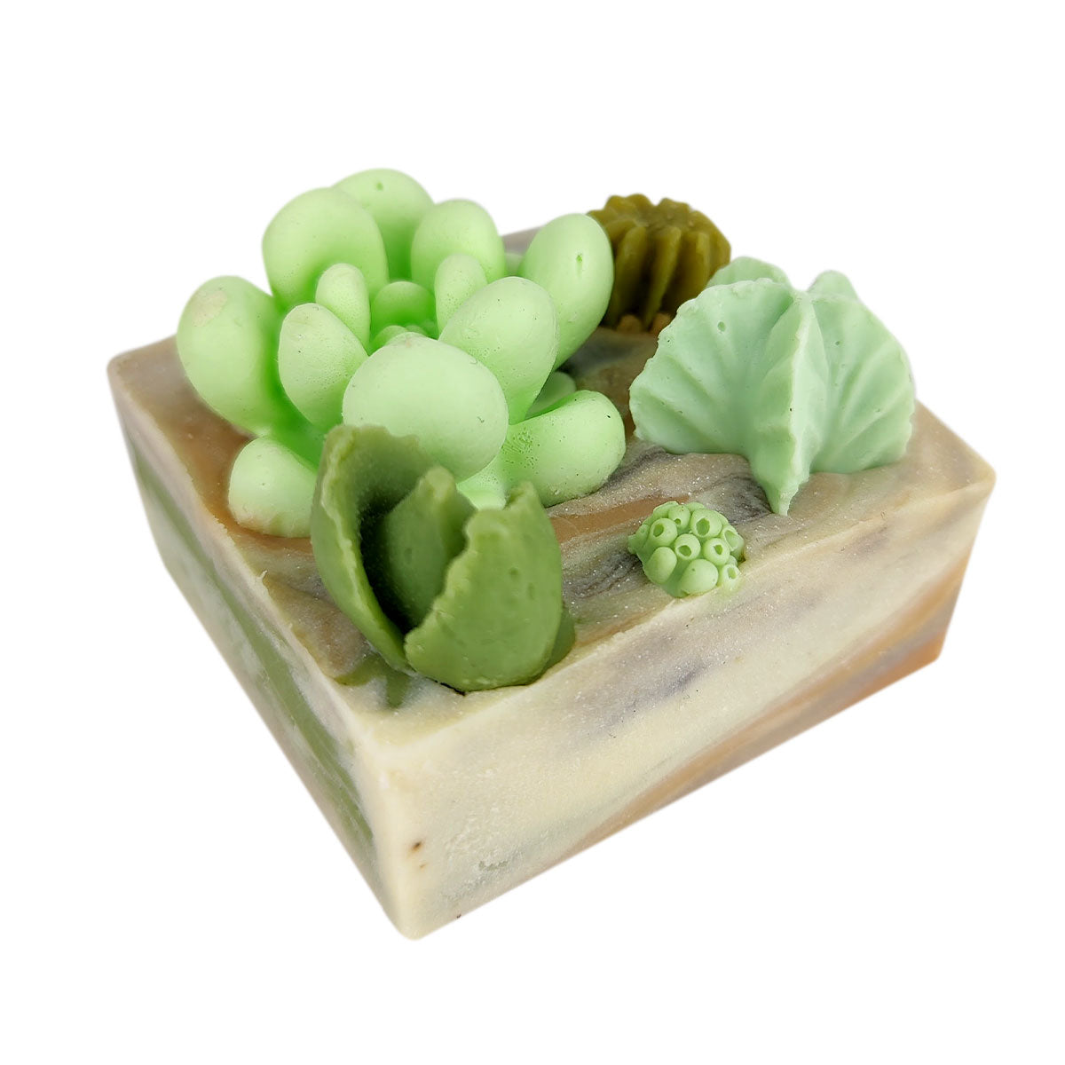 Succulent soap, succulent garden soap, succulent arrangement soap, random succulent arrangement soap, natural soap, botanical soap, handmade succulent soap, organic succulent soap