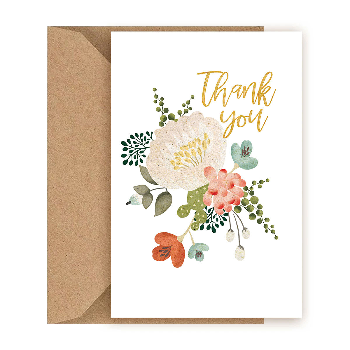 succulent thank you Cute Succulent Thank You Card | Corporate Succulent Gift with Thank You Card