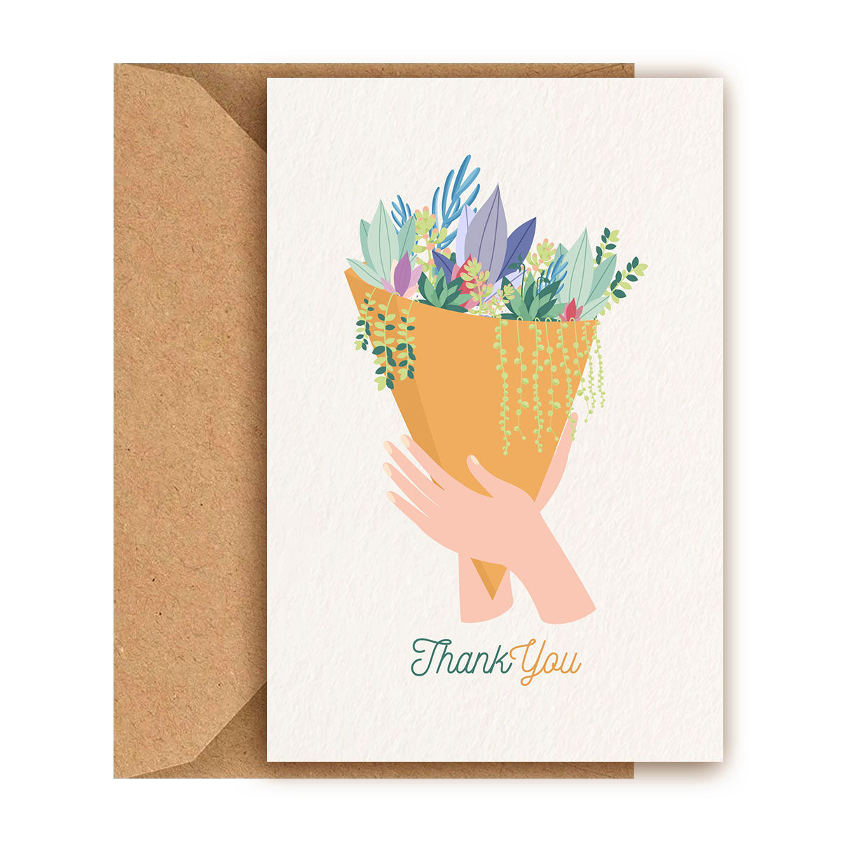 succulent mother's day card Thank You Mom Card