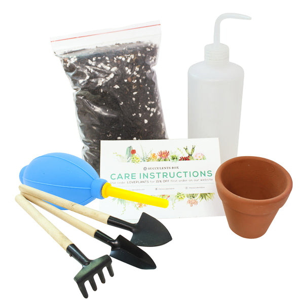 mini garden tools for succulents Beginner Kit (tools only) | Plant Starter Kit | Succulent Gift for Beginners