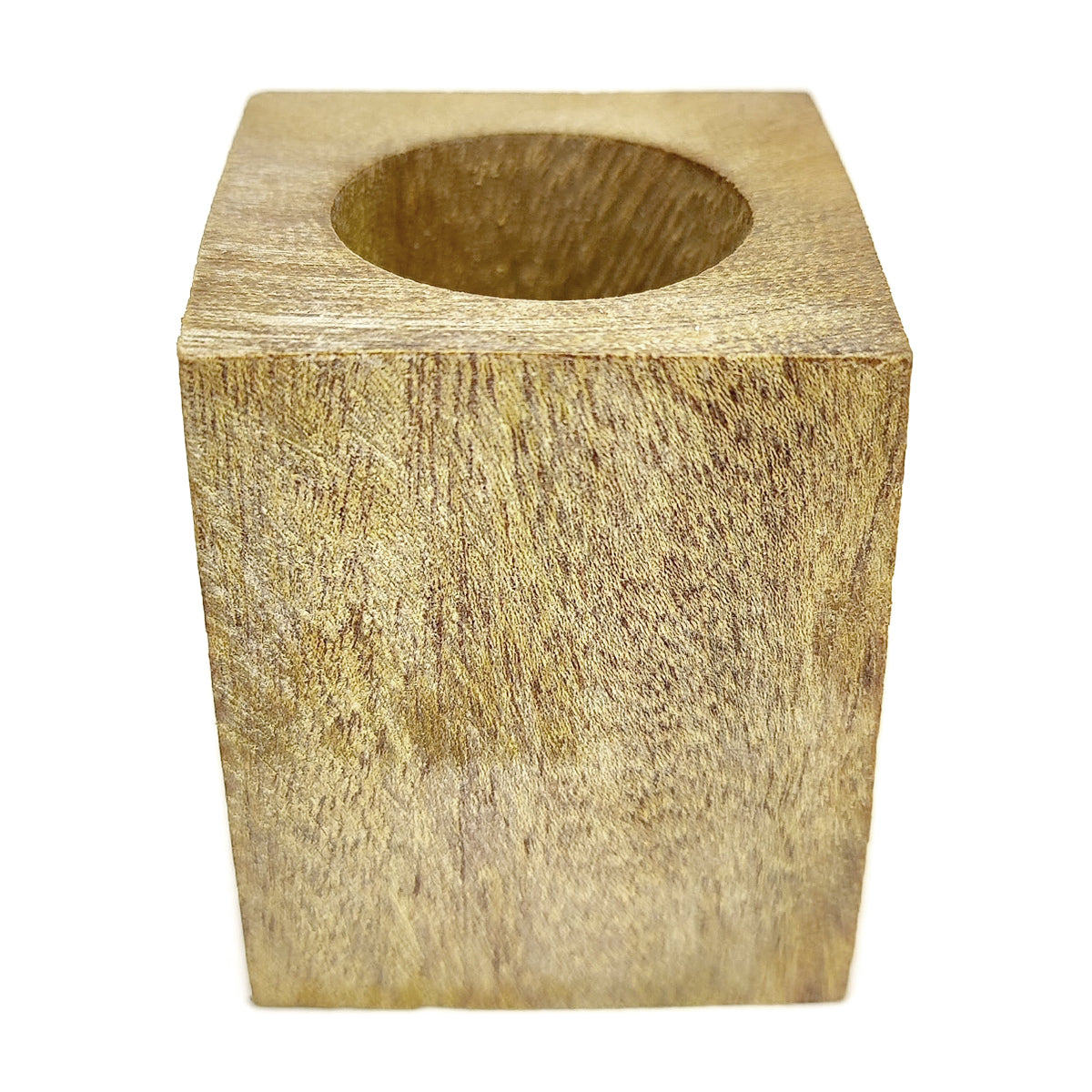 Wood Square Pot