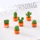 Orange Cactus Fridge Magnet