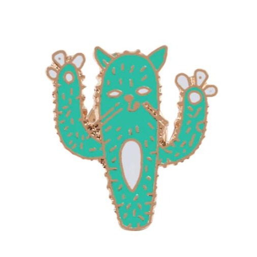 Cactus Cat Enamel Pin for sale, cat brooch for sale, cat cactus lovers, cactus gift box, succulents gift ideas, Gifts for cat lovers, Gifts for plant lovers, cactus, cactus succulent, succulent cactus, cacti, cactus and succulents, succulents box, succulent shop, buy succulents online