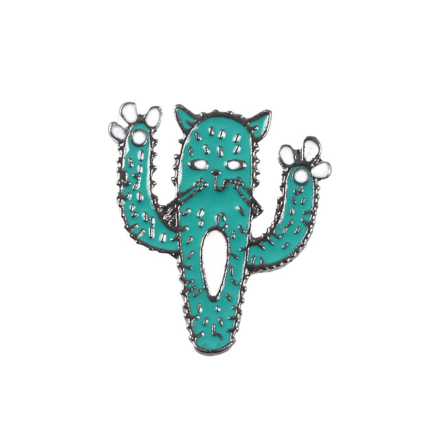Cactus Cat Enamel Pin for sale, cat brooch for sale, cat cactus lovers, cactus gift box, succulents gift ideas, Gifts for cat lovers, Gifts for plant lovers, cactus, cactus succulent, succulent cactus, cacti, cactus and succulents, succulents box, succulent shop, buy succulents online