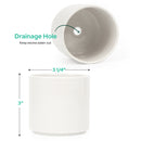 blue cylinder ceramic pot, blue ceramic pot for sale, 2 inch blue ceramic pot, stylish pots are perfect for succulents, cacti, and air plants