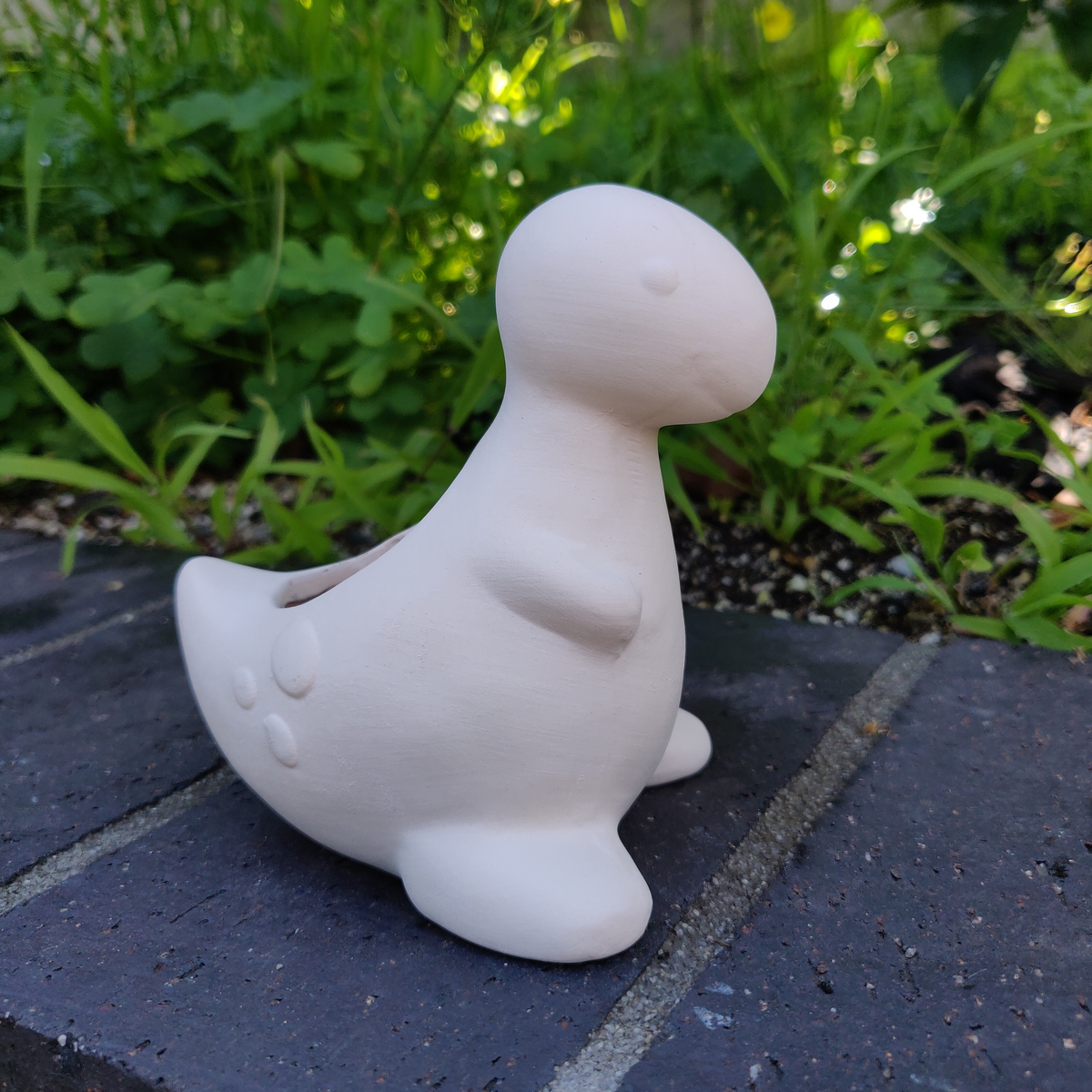 DIY Ceramic Dinosaur Pot for sale, White Ceramic Succulent Planter, Cute Animals Pot, White Succulent Pot, Crafts for Kids, DIY Succulent Gift Ideas