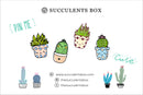 Funny Cartoon Potted Succulents Pin for sale, Cactus in a Pot Pin Badge, Succulent Gift Ideas
