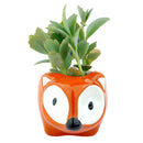 Fox Pot for sale, Cute Ceramic Succulent Pot, Fox Planter Decor, Craft Supplies, Succulent Gift Ideas, Fox Succulent Pot