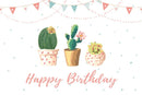 Happy Birthday Cake Card for sale, Succulent Happy Birthday Card for sale, Cactus Birthday Greeting Card, Succulents Greeting Card, Succulents Gift Ideas