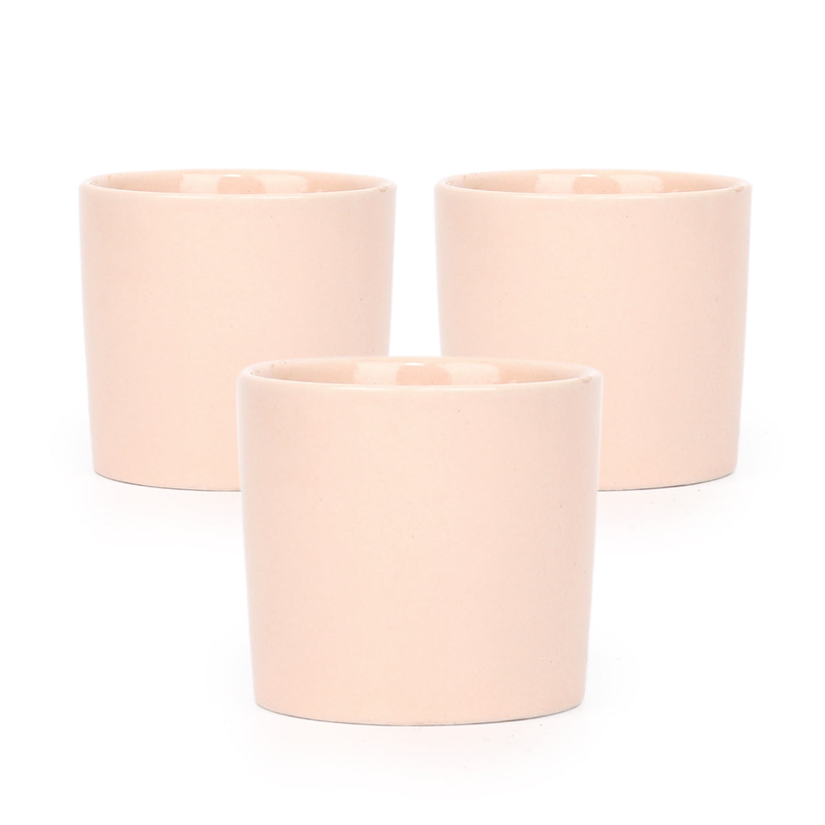 Set of three modern cylinder pots is the perfect way to add a touch of style to your home or office