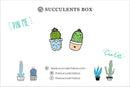 Funny Cartoon Potted Succulents Pin for sale, Cactus in a Pot Pin Badge, Succulent Gift Ideas