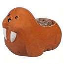 Ceramic Walruses Pot for sale, Cute Ceramic Succulent Pot, Walruses Planter Decor, Craft Supplies, Succulent Gift Ideas, Walruses Succulent Pot